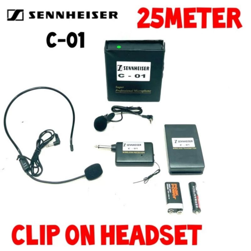Mic Clip on Headset wireless Sennheiser c01