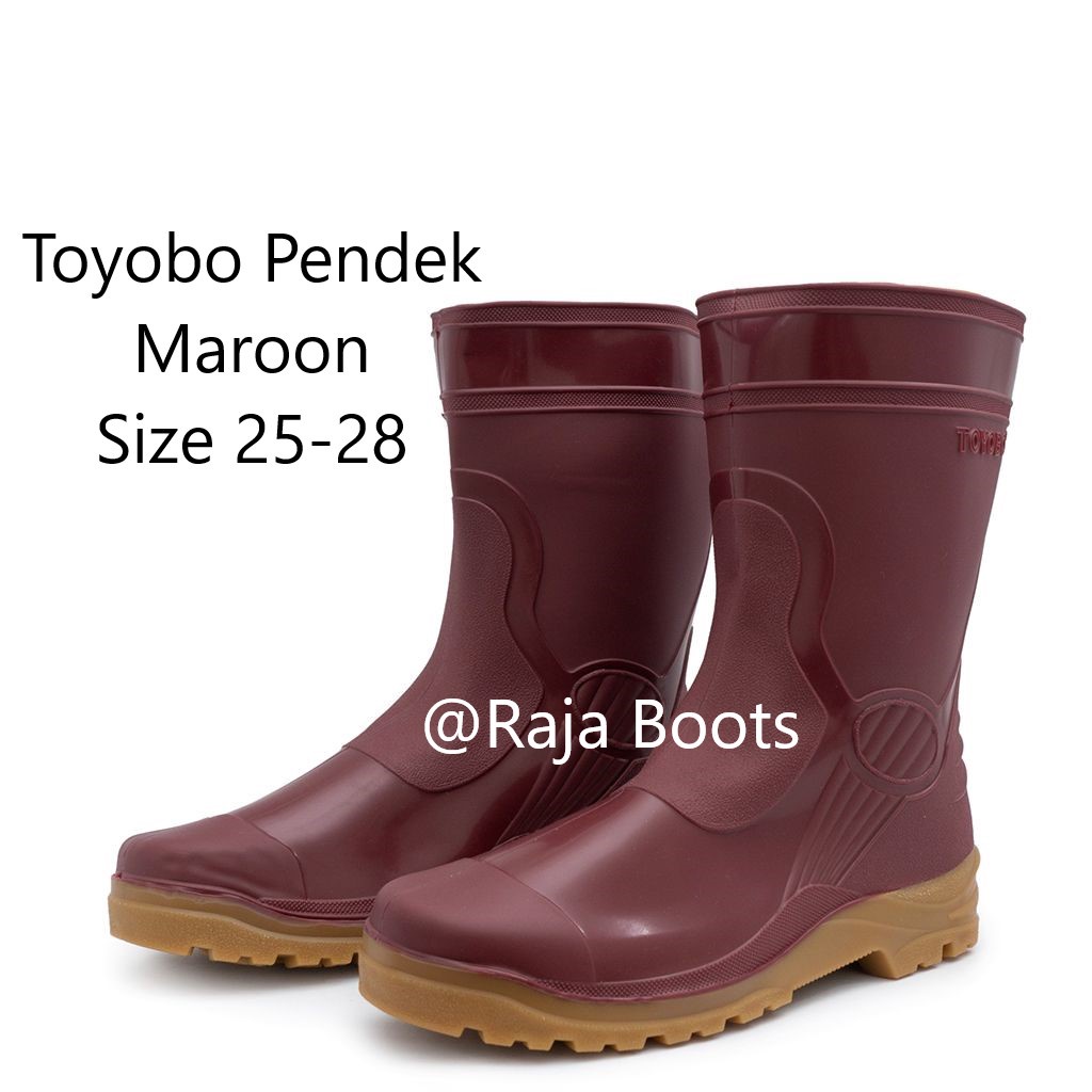 Sepatu Boot Pendek Toyobo &amp; MaxSafe Maroon