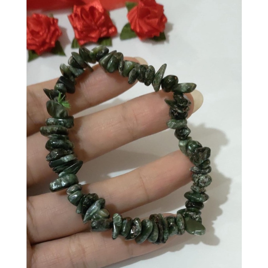 Bracelet / Gelang seraphinite Chip Natural Top Grade