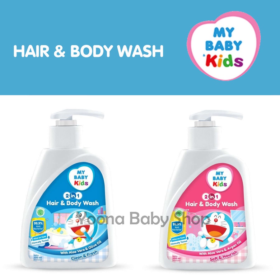 My Baby Kids Hair and Body Wash 200ml Pump