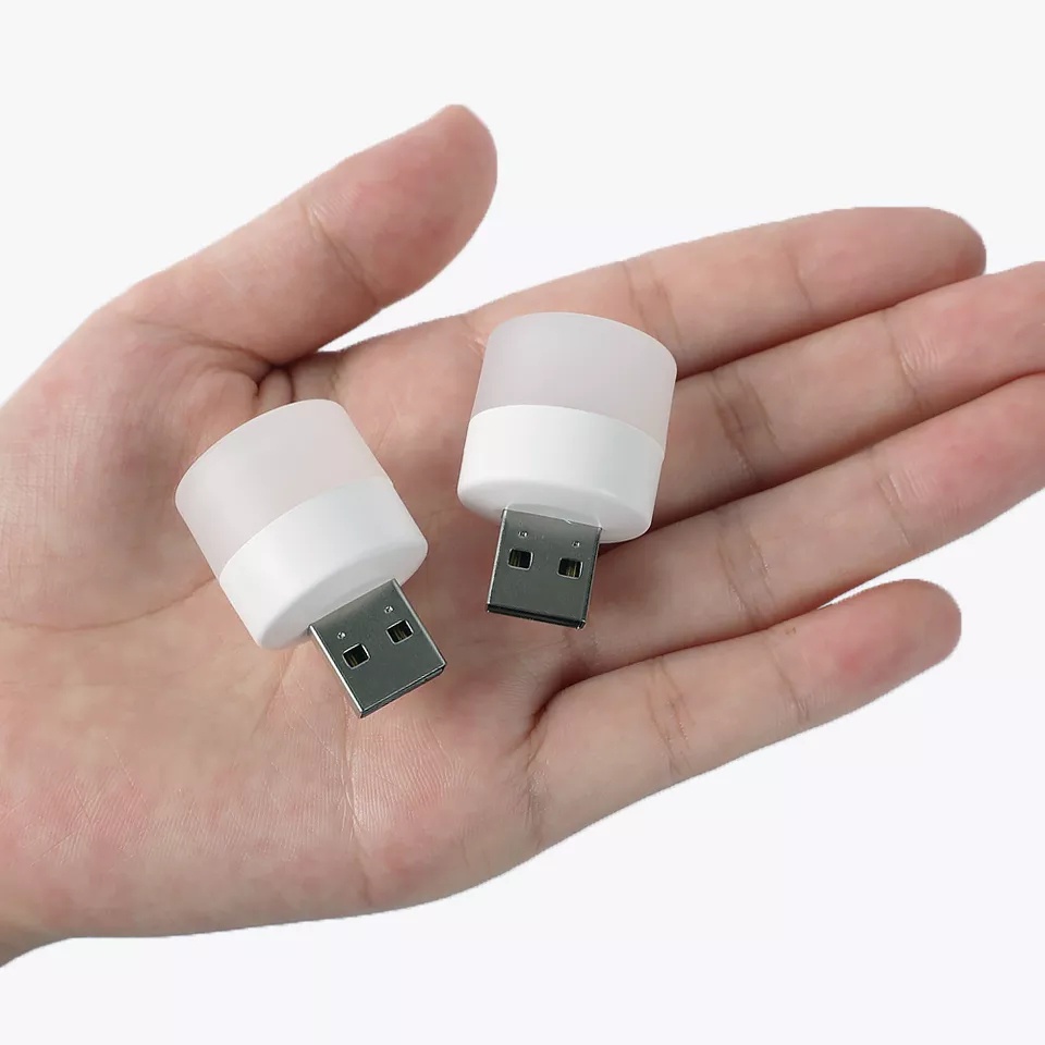 Lampu Mini LED USB Steker Penerangan Membaca Buku Portable Multifungsi
