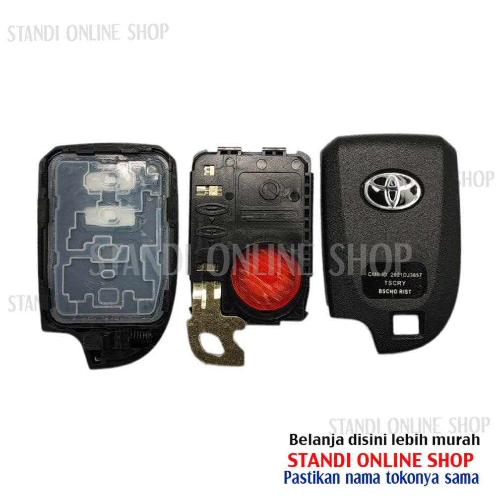 Cassing Remote Smartkey Keyless Toyota All New Yaris 2 Tombol