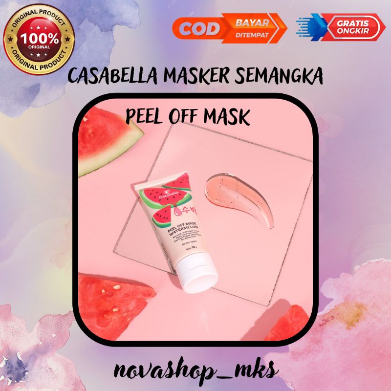 Casabella Masker Semangka / Casabella Peel Off Mask Watermelon