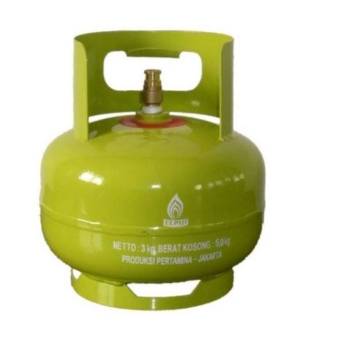 tabung gas melon Elpiji 3 kg, kosong tanpa isi