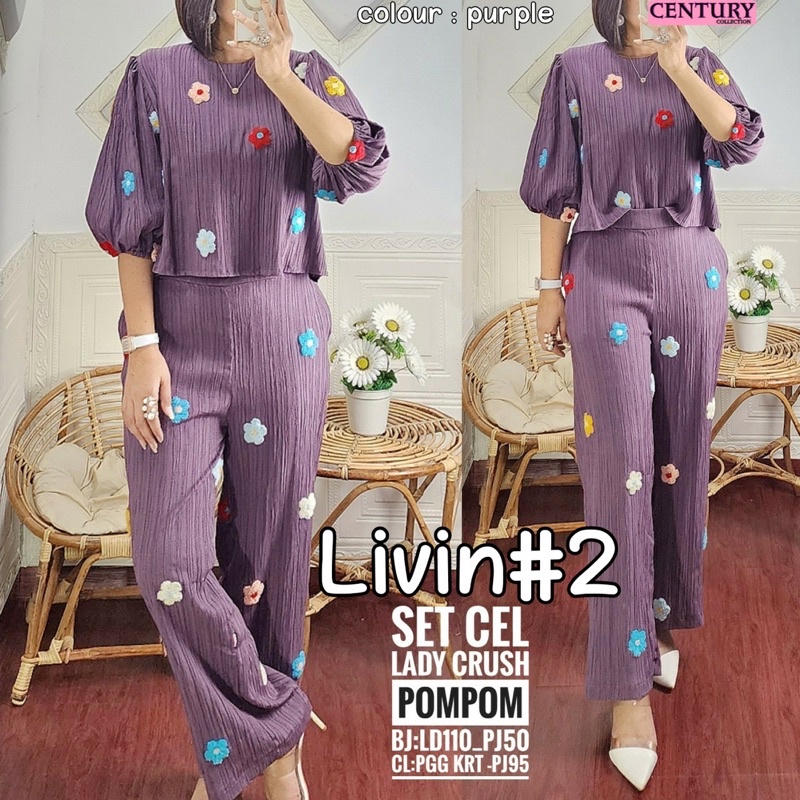 LIVIN 2 SET / SETELAN WANITA / ORI BY CENTURY