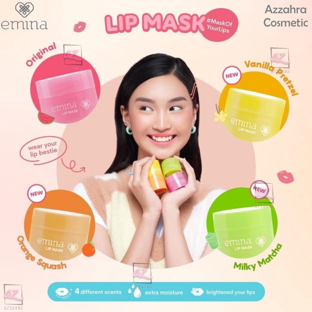 EMINA Skincare Murah EMINA Lip Mask - 9gr ( Masker Bibir ) ORIGINAL BPOM