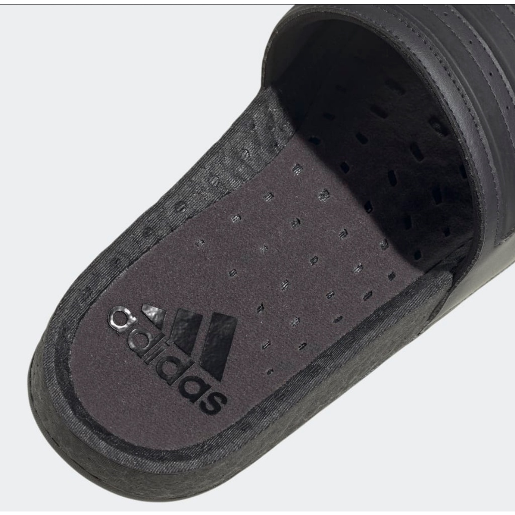 Adidas Adilette Boost Slides Triple Full Black GX4285 Sendal Slide Original