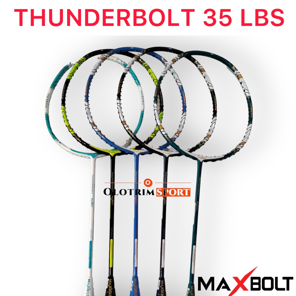 Raket Badminton MAXBOLT THUNDERBOLT 35LBS Thunder Bolt 35 Lbs Original