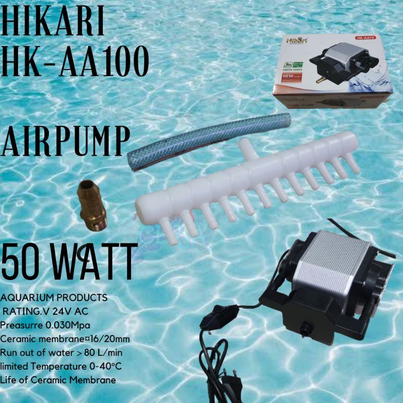 Hikari HK AA100 AA 100 blower aerator pompa udara kolam