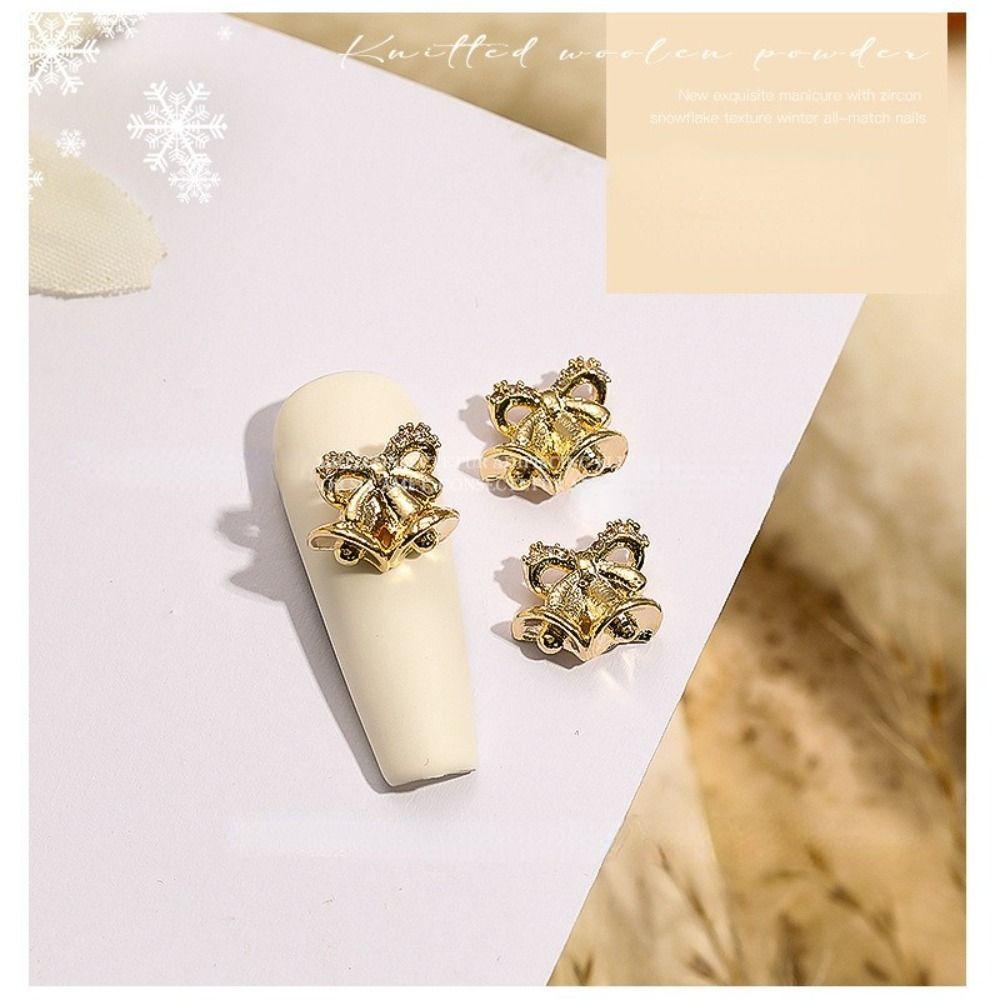 Mxbeauty Christmast Nail Charms 3D Zirkon Desain Kuku Dekorasi Kuku Manicure Aksesoris Bagian Kuku Rhinestones Kuku