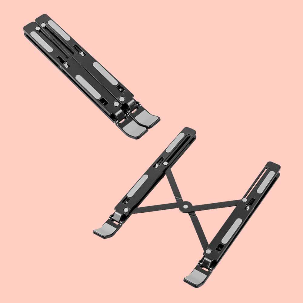 MC Laptop Stand Riser Foldable Adjustable Aluminium 7 Speed - N3 ( Al-Yusi )