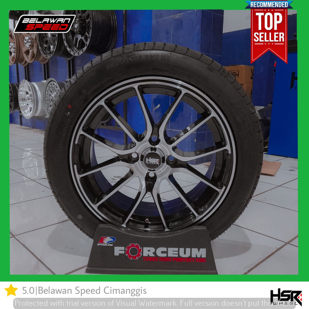 PAKETAN VELG+BAN MOBIL RING15 UNTUK BRIO AGYA SIGRA R15 HSR MIMOSA RING 15 PELEK RACING