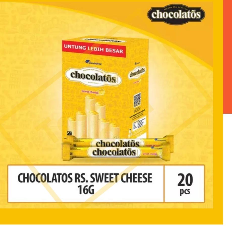 

Dapatkan Segera ✦ Chocolatos Keju Long Sweet Cheese 1 box isi 20^