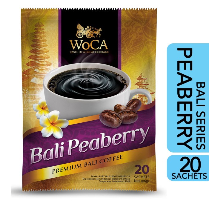 

WoCA Kopi Bali Peaberry 20 Sachets