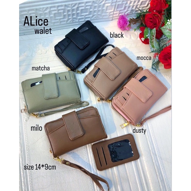 ALICE WALLET / DOMPET MEDIUM / DOMPET LIPAT / DOMPET CARD HOLDER / AQILLA BAGS