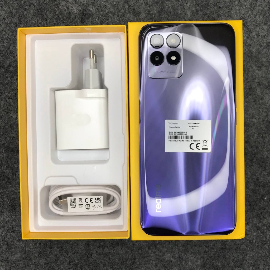 Realme 8i 6/128GB Bekas/Second Fullset Mulus Banget (HE)