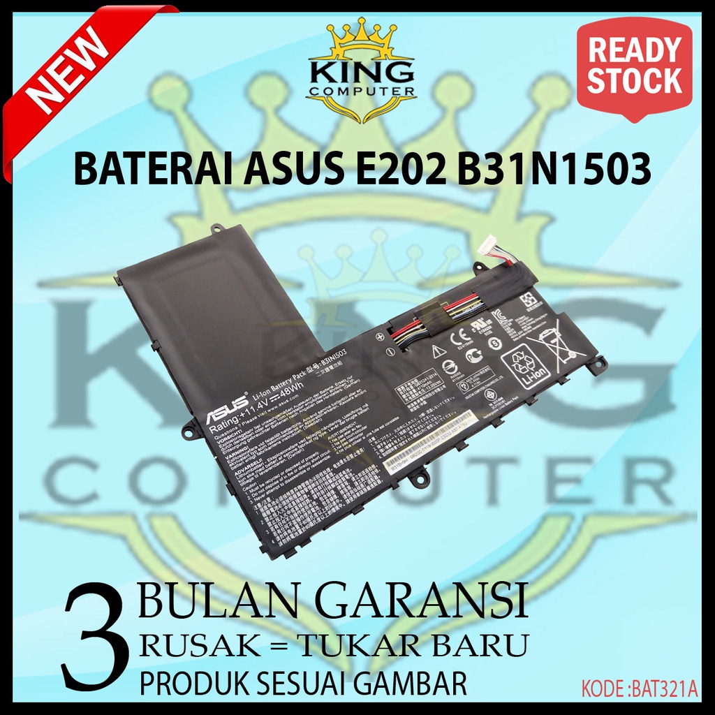 Baterai Laptop Original Asus ASUS EeeBook E202 E202S E202SA B31N1503