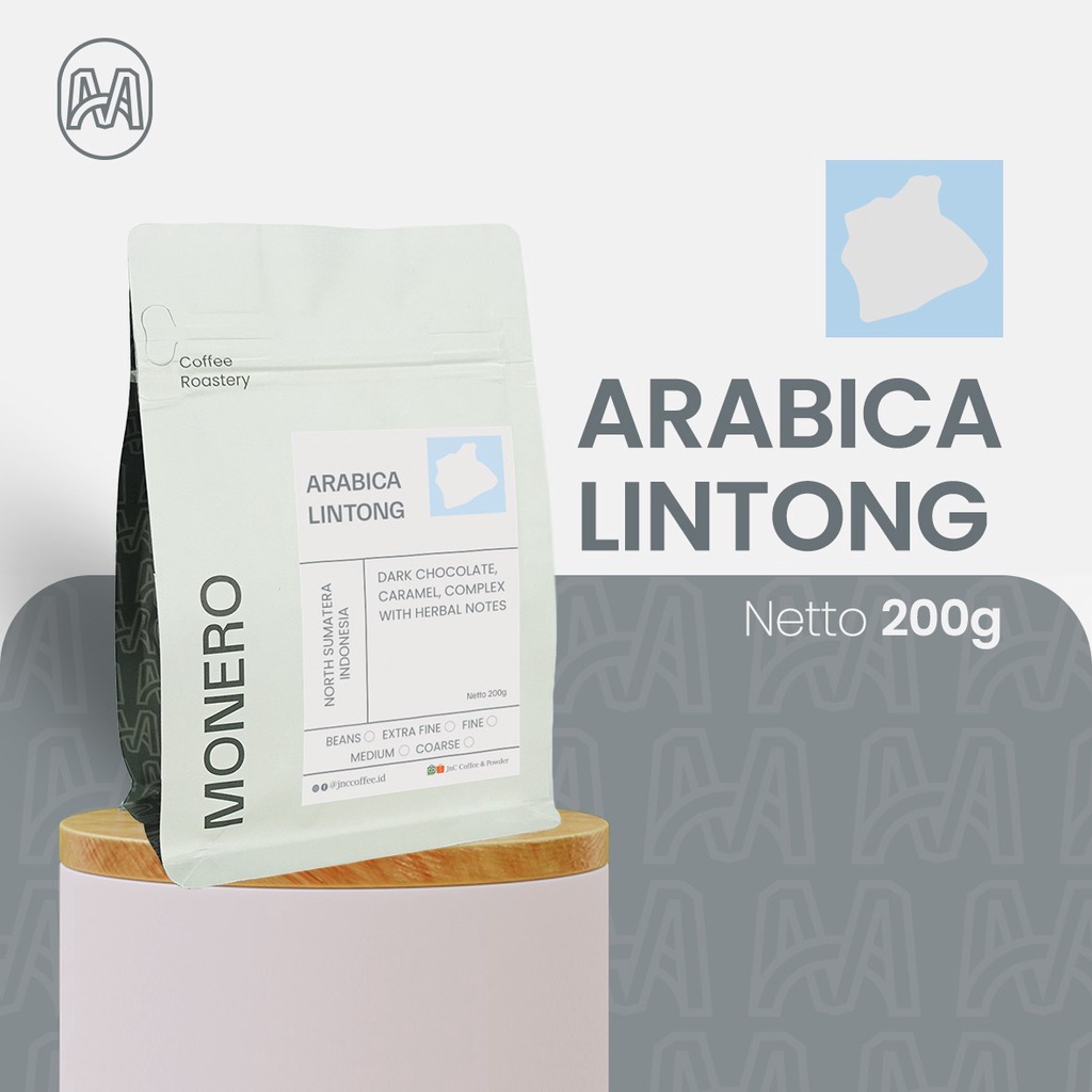 Kopi Arabika Lintong Monero Arabica Coffee 200gr