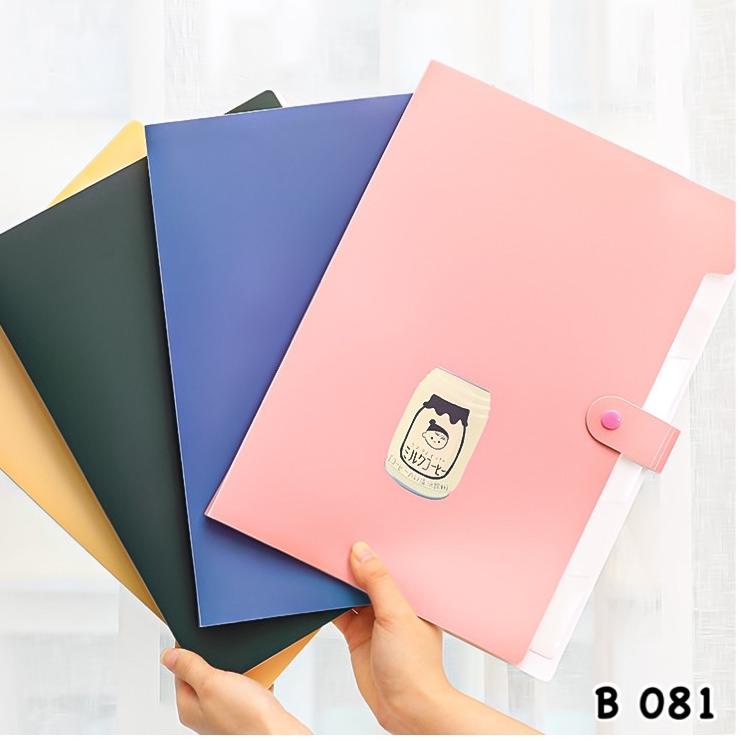 

Berkualitas - B 081 FILE FOLDER 6 SLIDE MOTIF POLOS | DOCUMEN BAG 6 POCKET | MAP FILE ~