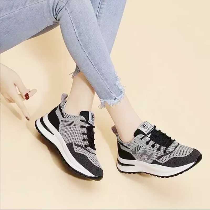 Sepatu Sneakers Wanita Sepatu Korean Fashionable - H-5