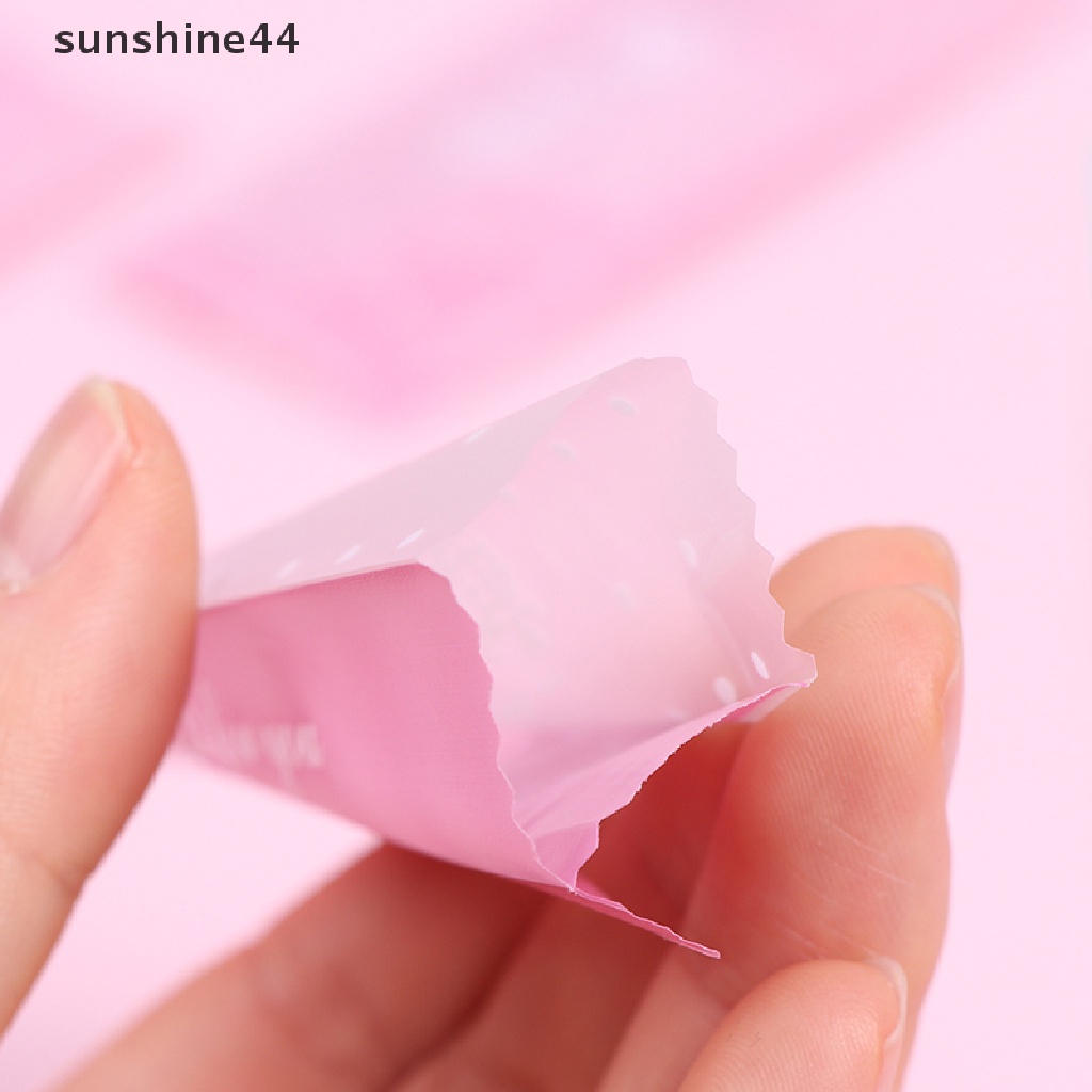 Sunshine 200Pcs / Lot Plastik Pembungkus Makanan / Permen / Susu Taffy Motif Kartun Handmade