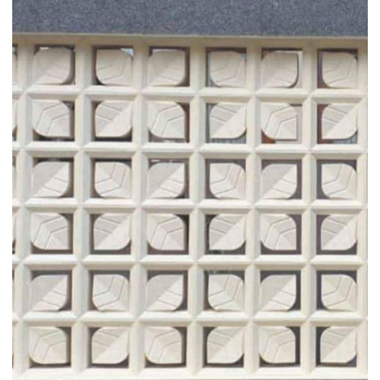 roster modern/roster beton/roster minimalis/roster motif daun putih