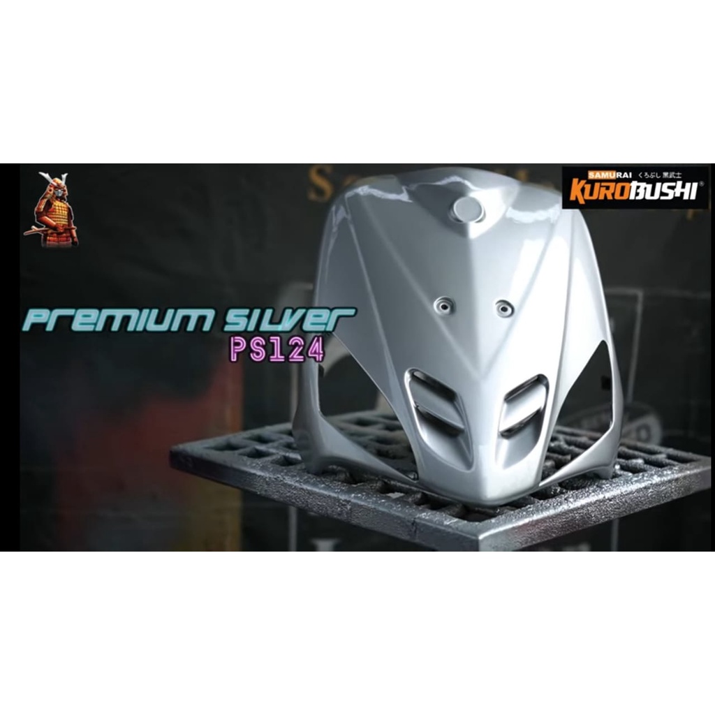 SAMURAI PAINT PS124 PREMIUM SILVER 400ml cat semprot spray paint pilox pilok untuk body motor mobil helm besi kayu plastik