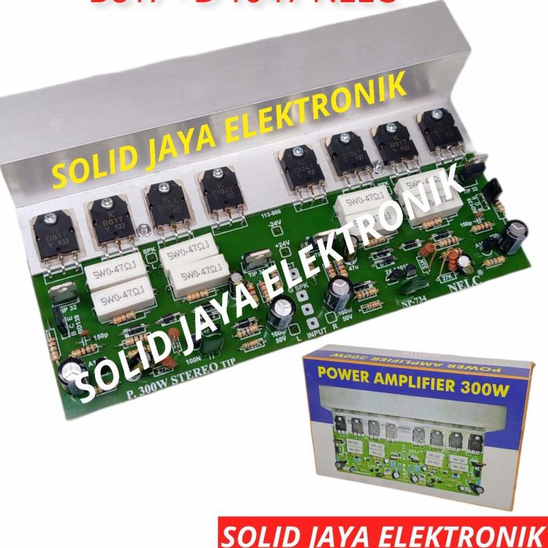 KIT POWER AMPLIFIER STEREO 300W B817 D1047 AMPLI AUDIO 300 WATT W STEREO TR ORIGINAL ASLI NELC N034A