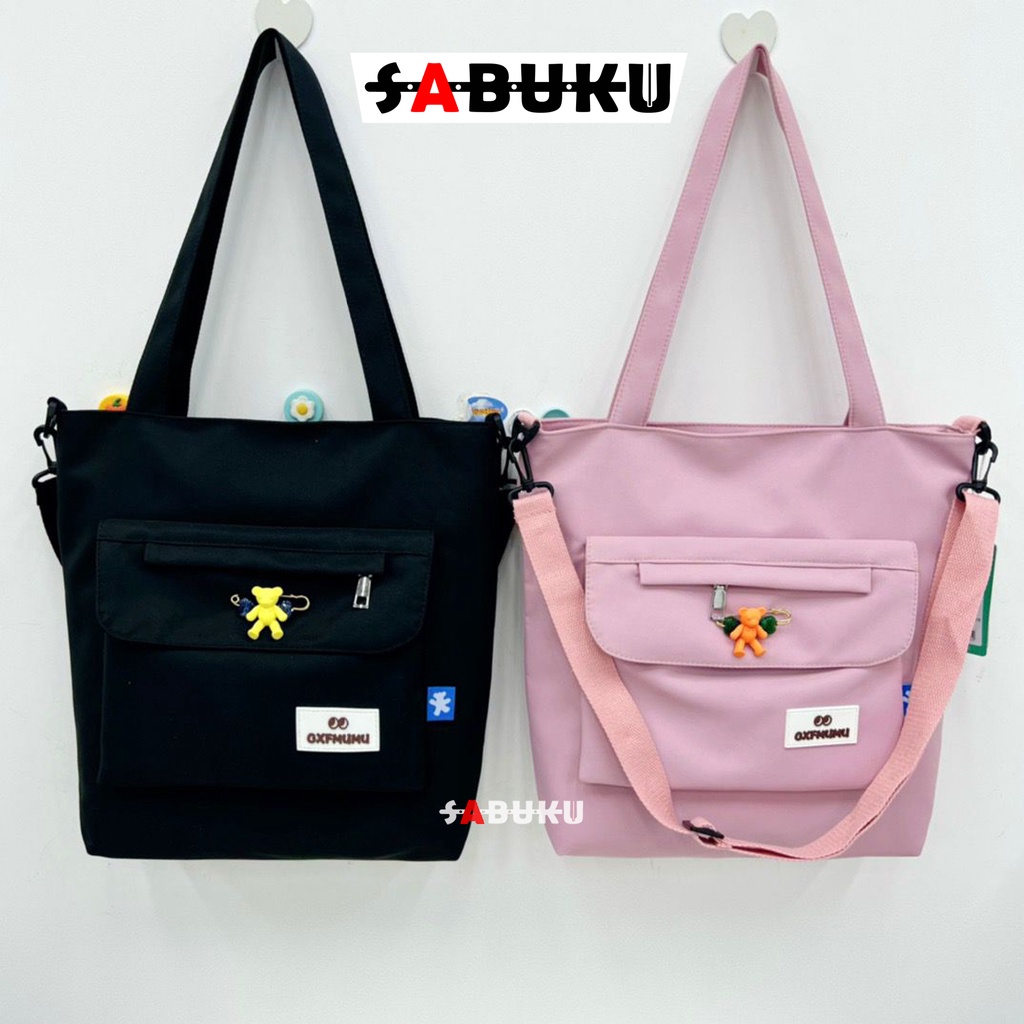 Tas Totebag Fashion Wanita Resleting Tas Sekolah Wanita Tas Selempang Bahan Lembut Dan Halus Fashion Korea -270