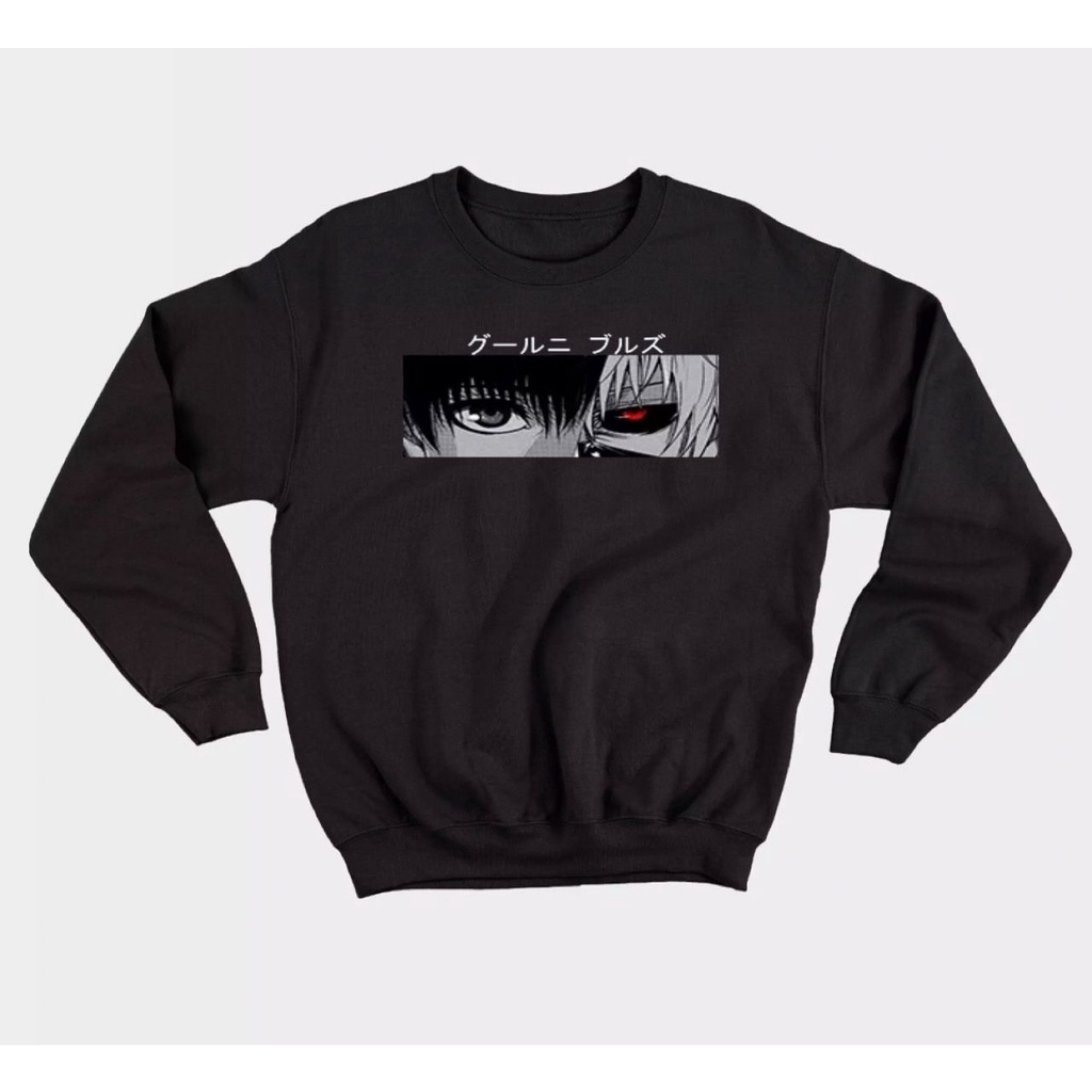 SWEATER CREWNECK UNISEX ANIME TOKYO GHOUL BAHAN FLEECE