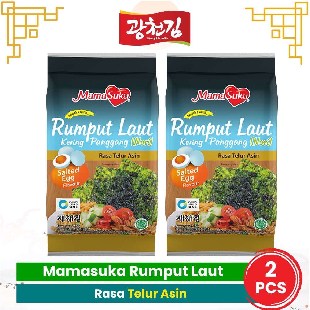 

KC. Mamasuka Rumput Laut Panggang Nori Gim Salted Egg Isi 2 Bungkus
