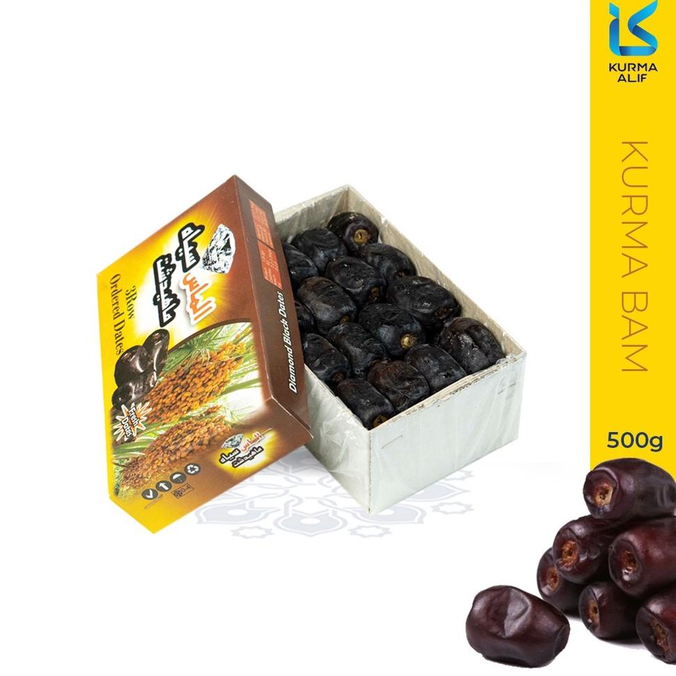 Terbaik Kurma Bam Black Diamond 500 gr Kurma Bam Original Dates KURMA ALIF grosir