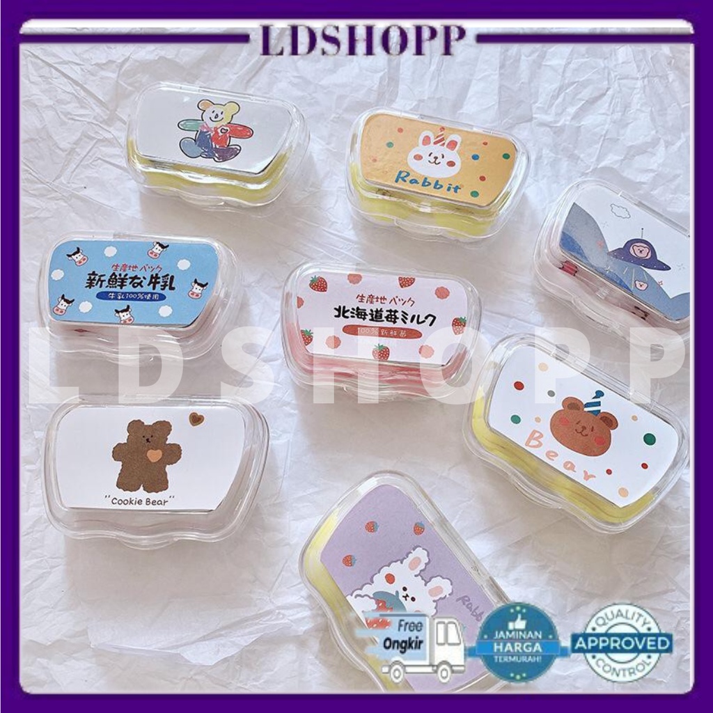 LDS CL1 CASE LENSA MINI KARAKTER LUCU TEMPAT KONTAK LENSA IMPORT TEMPAT SOFLENS UNTUK TRAVEL