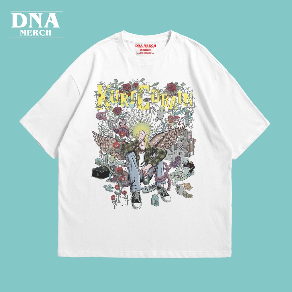 DNA Merch "KURT COBAIN NIRVANA"/Kaos kurt cobain nirvana/oversized/tshirt nirvana kurt cobain