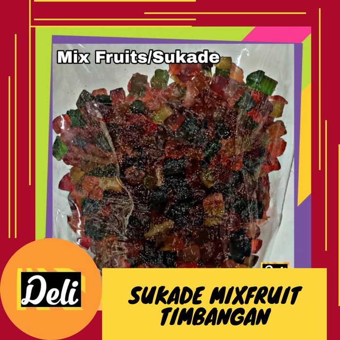 

Sukade Mix Fruit Buah Kering 500gr Timbangan Repack/Sukade 500gr Timbangan