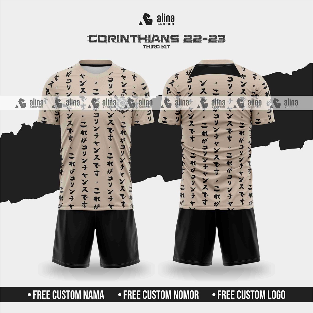 Jersey Corinthians Third 2022 2023 3rd Full Print Kaos Ketiga 22 23