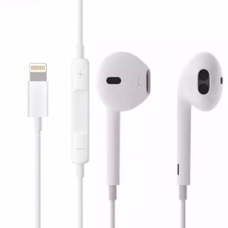 Headset Earphone Handsfree Ip 7 I 8 X I XS I XMAX I 11 12 13 PRO PRO MAX Lightning In ear With Mic Universal Ip