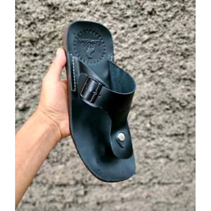 Sandal Jepit Pria Kulit Asli | Sandal Kulit Asli Cibaduyut