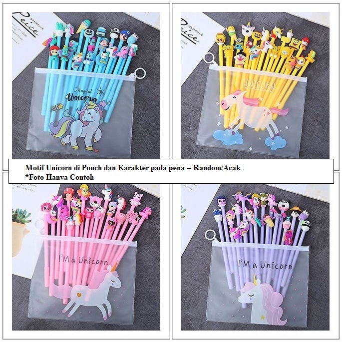 

IDgrosir 20pcs Pena Pouch Set Pulpen Karakter IDG-ST0056