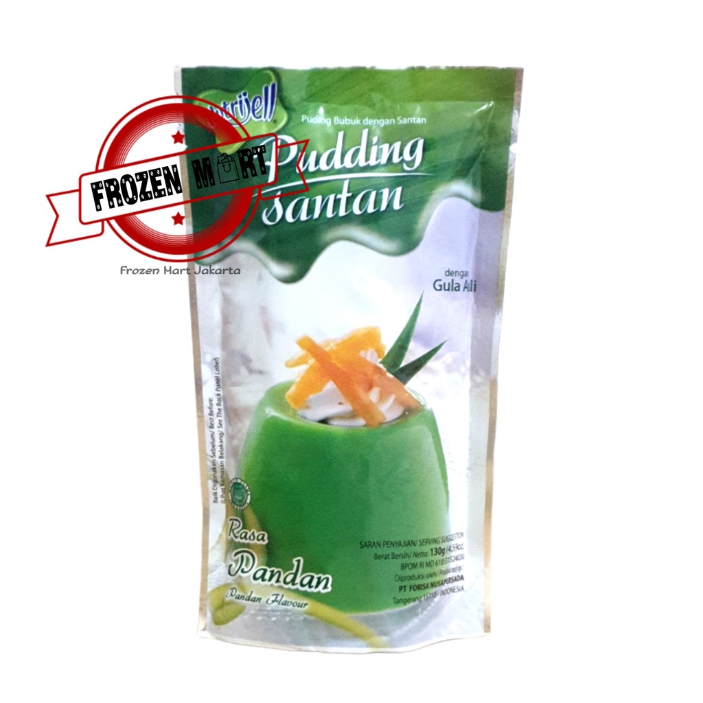 NUTRIJELL Pudding Santan Rasa Pandan / Puding Pandan 130 Gr