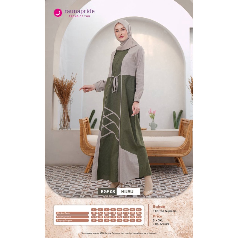 Rauna Sarimbit Keluarga / SR - 08 Hijau / Fashion Muslim