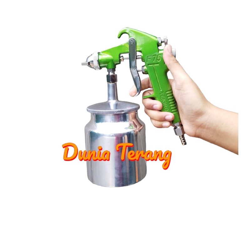 Air Spray Gun TEKIRO F 75 S Tabung Bawah 750 ml - Semprotan Cat Tabung Bawah F75S - Spray Gun TKR - Sped Dico Spet Cat Ducco TEKIRO AT-AS1617