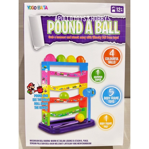 MAINAN ANAK DAN BAYI TERBARU &quot; HAMMER POUND ROTATING ROLLING BALL / POUND A BALL &quot; YE3