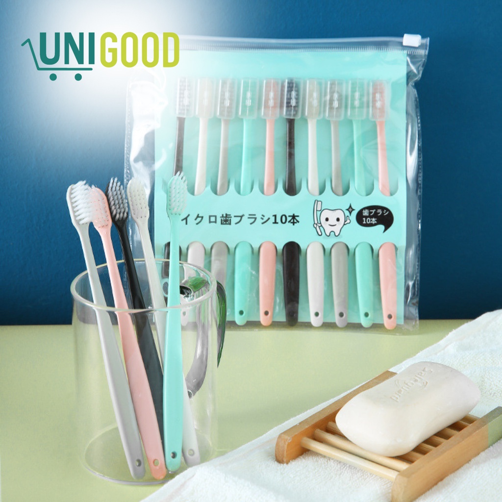 UNIGOOD - Sikat Gigi Ultra Soft Set Isi 10 pcs Toothbrush