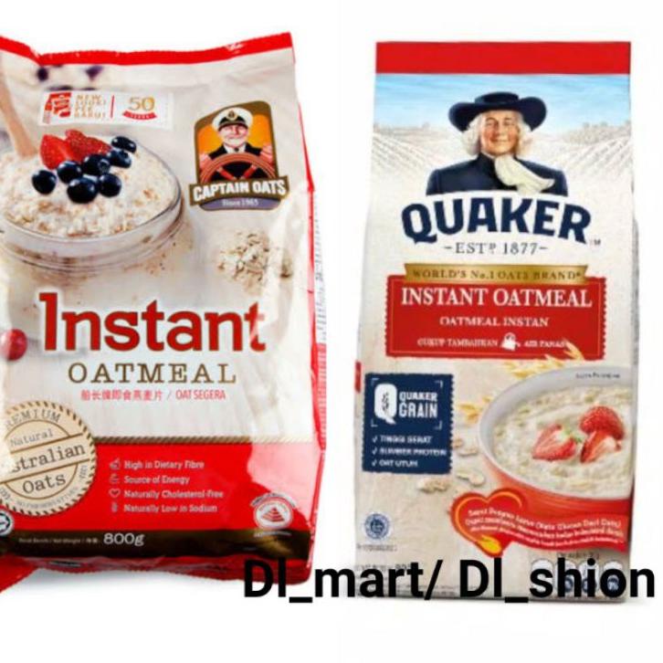 

ART5b5Ap--Quaker Instant Oatmeal dan Captain Oat Merah / Instant oatmeal 800g