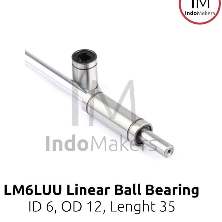 CODEf4F9r--LM6LUU Linear Bearing Sliding Bushing ID 6 OD 12 Length 35