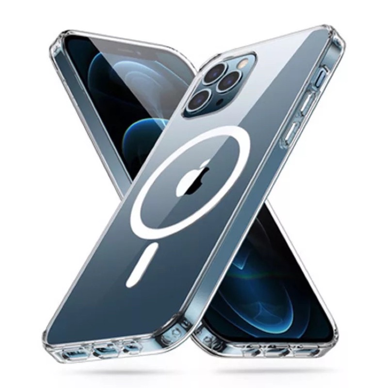 Magsafe Case Magnet Acrylic TPU Clear iPhone X XS XR 11 12 13 14 Plus Pro Max Wireless Charging