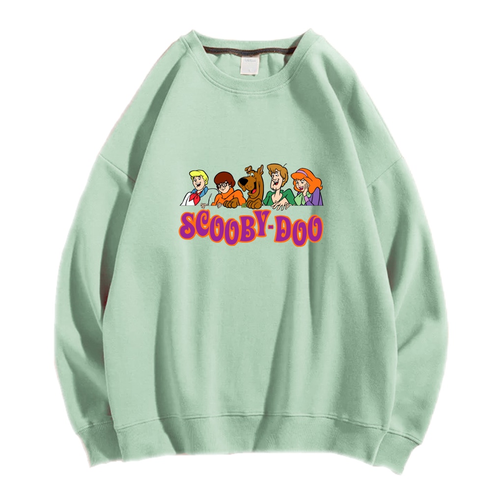 SCOOBY DOO SWEATER CREWNECK PRIA WANITA Size M-XXL