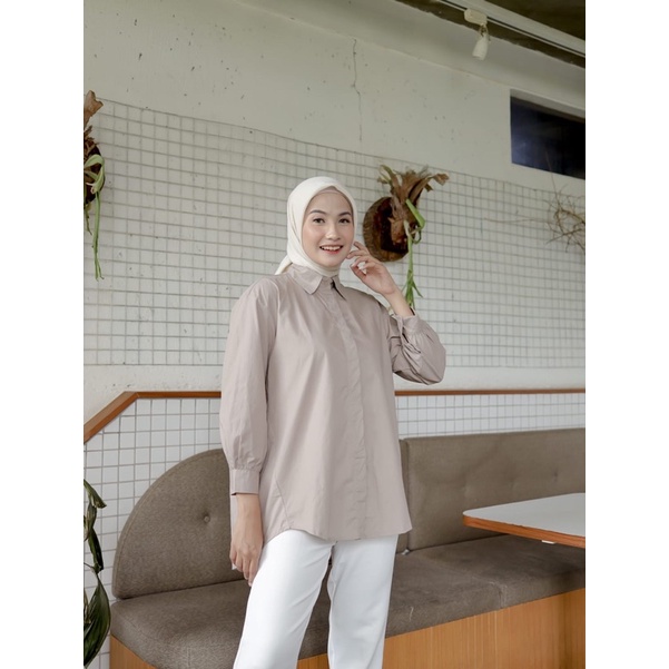 Hiyori Shirt/Kemeja Oversize Wanita/Atasan Wanita