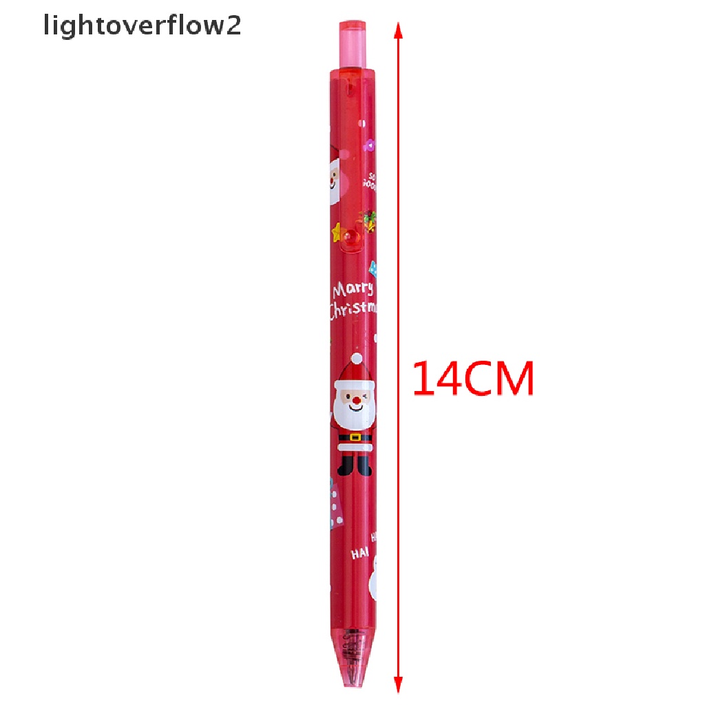 (lightoverflow2) 1 / 6pcs Pulpen Tinta Hitam 0.5mm Bisa Ditarik Untuk Sekolah / Kantor